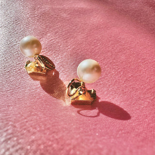 2-way origami heart clip on earrings