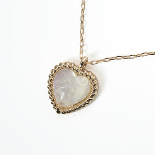 seaバブルハートネックレス（クリア）