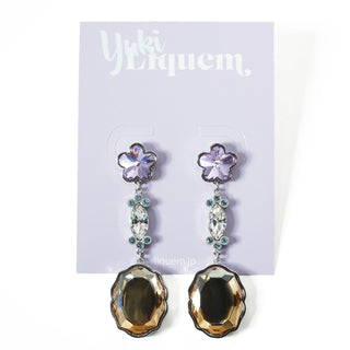 YUKI x Liquem / フラワービジューロングイヤリング