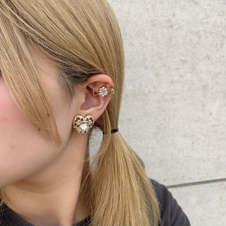 クラシックリボンイヤカフ（Ltゴールド）