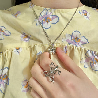 バタフライリボンリング