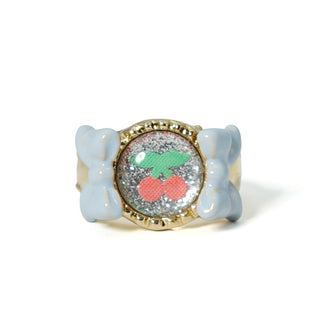Ribbon Dome Ring (Cherry)