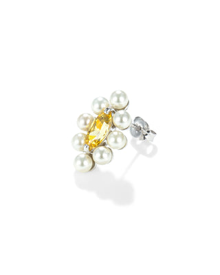 Mini one earrings/marquise (yellow)