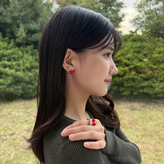 フレッシュチェリーイヤリング(RED)