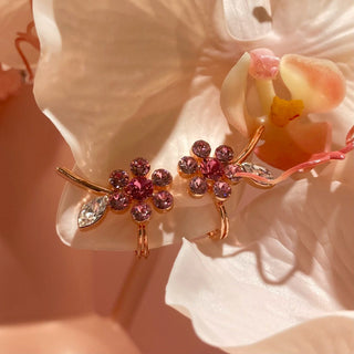 マーガレットイヤリング（ピンク）