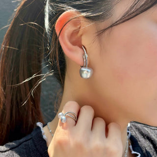 Kids' Pearl Cherry Earrings (BLUE)