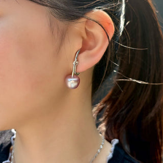 Kids Pearl Cherry clip on earrings (PINK)