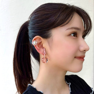 ブルームミニoneピアス（ローズガーデン）
