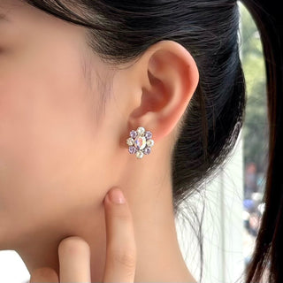 ブルームミニoneピアス（ラベンダーガーデン）
