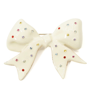 Bijou Topping Ribbon Brooch