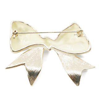 Bijou Topping Ribbon Brooch