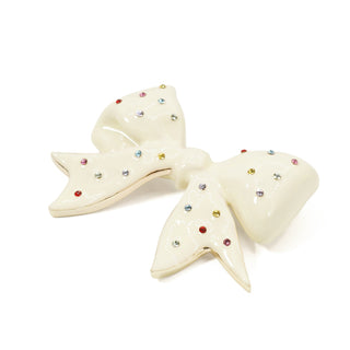 Bijou Topping Ribbon Brooch