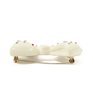Bijou Topping Ribbon Brooch