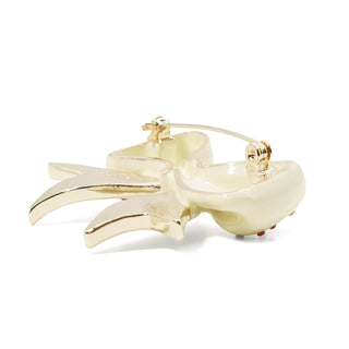 Bijou Topping Ribbon Brooch