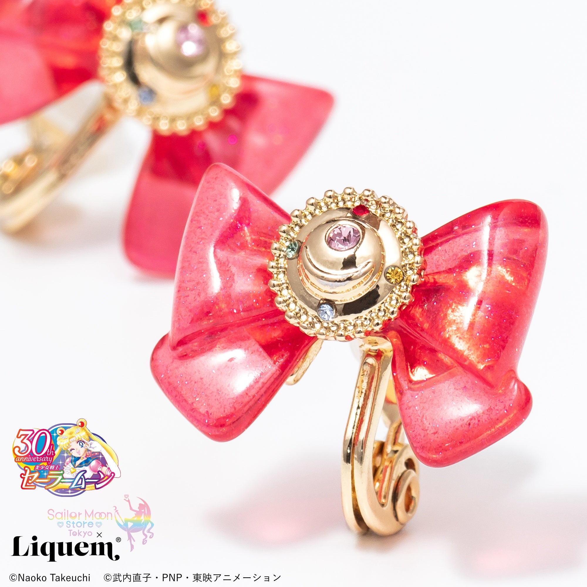 Sailor Moon store x Liquem / 変身ブローチリボンイヤリング