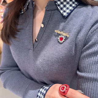 Royal Heart Brooch