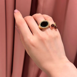 YUKI x Liquem / Jet Black Ring