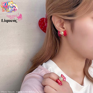 Sailor Moon store x Liquem / 変身ブローチリボンピアス