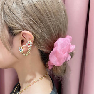 Embroidered ear cuff