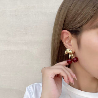 KEITA MARUYAMA x Liquem / Cherry Earrings