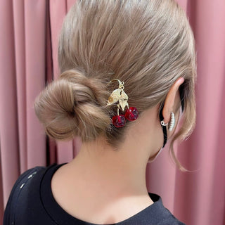 KEITA MARUYAMA x Liquem / Cherry Kanzashi hairpin