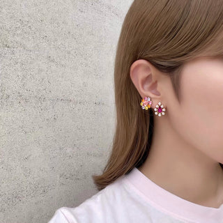 Bloom Mini One Earrings (Summer Aurora)