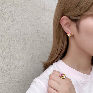 Bloom Mini One Earrings (Summer Aurora)