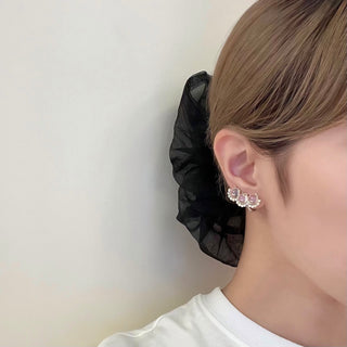 Mini Cafe Latte Curve Earrings (Luminous)