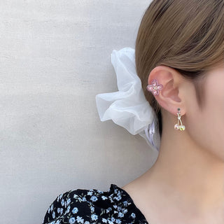 minimini cherry ear cuff (clear soap)