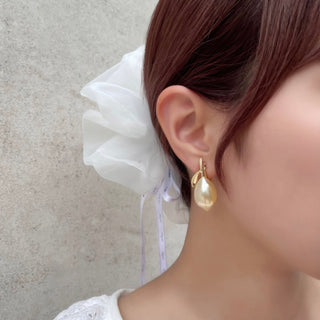 Pearl Lemon clip on Earrings (YEL Pearl)