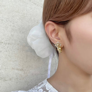 YUKI x Liquem / Blossom Base clip on Earrings