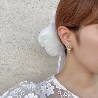 YUKI x Liquem / Blossom Base clip on Earrings