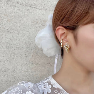 YUKI x Liquem / Blossom Base clip on Earrings