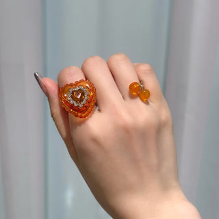 ハートゼリーリング（ORANGE）
