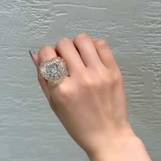 Heart jelly ring (WHITE)