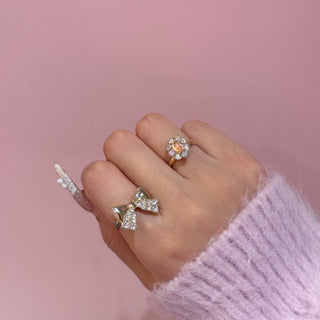 Vintage Glass Bloom Ring (Fortune Sunrise)