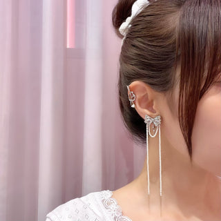 リボンベールピアス