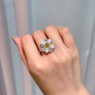 旋轉花朵戒指