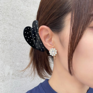 Bloom Circle Earrings (Monotone)