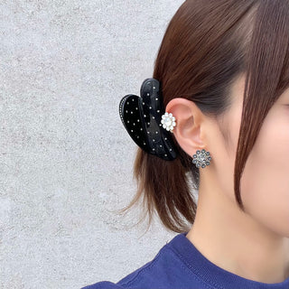 Bloom Circle Earrings (Monotone)