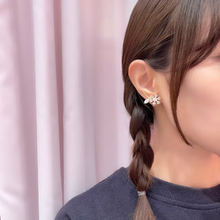 Margaret clip on earrings (Crystal)