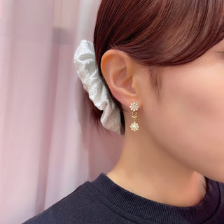2-way Bloom Circle Earrings (BL)