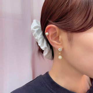 2-way Bloom Circle Earrings (BL)