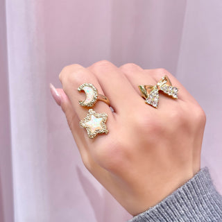 Baroque Swing Star Ring