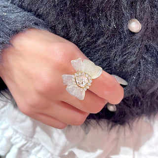 女孩夢想絲帶戒指