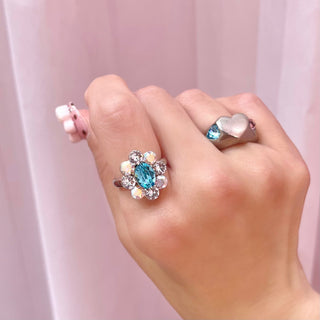 [Laforet Harajuku Store Exclusive] 6th Anniversary Special Bloom Ring (HarajukuBLUE)