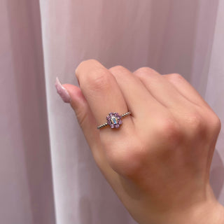 miniブルームミルリング　9号（SLV/バイオレット）