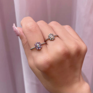 miniブルームミルリング　9号（SLV/バイオレット）