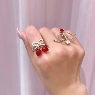 Ribbon Strawberry Ring