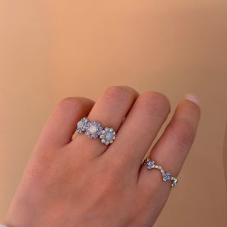 オパールフラワーリング